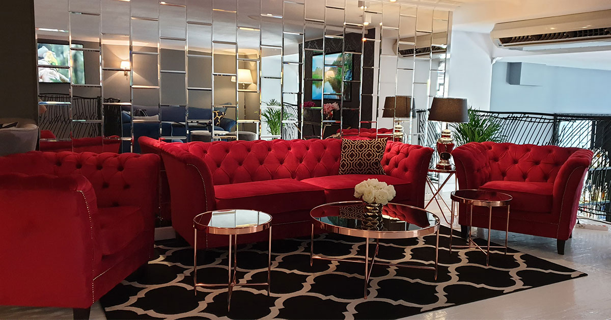 reception room sofa