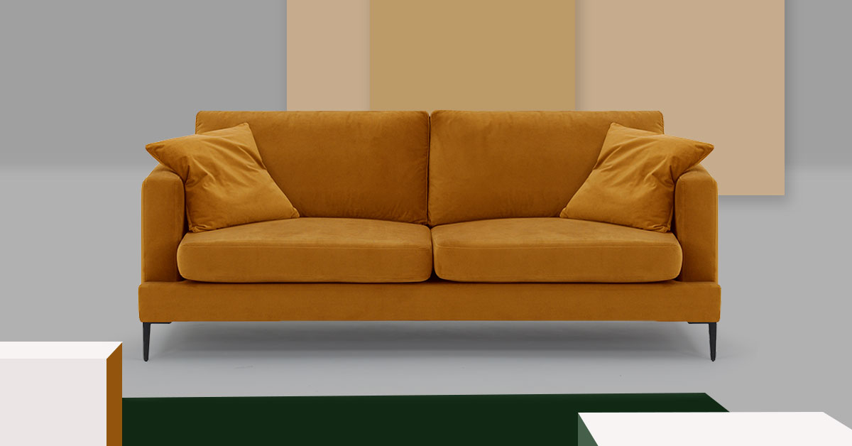 mustard corner sofa bed