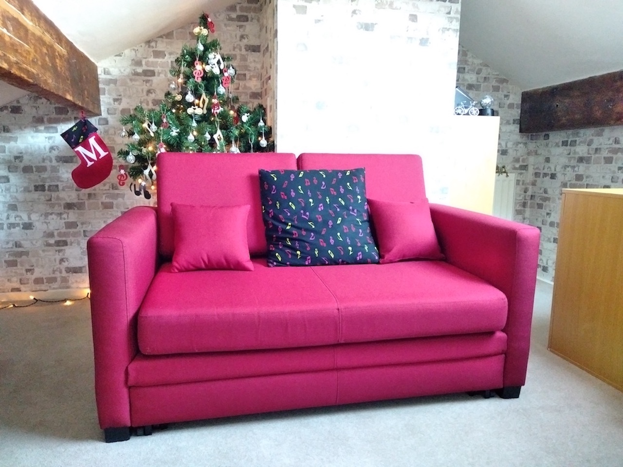 My Picture Red sofa bed for two people Boom SLF24